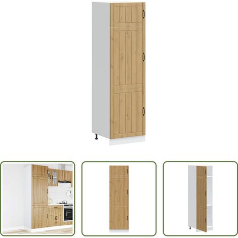 vidaXL Stauraum -  Küchenschrank Lucca Artisan-Eiche Holzwerkstoff