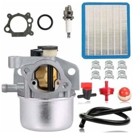 Vergaser für Briggs & Stratton 799871 799866 790845 796707 794304 Toro Recycler 22'' Motor Craftsman Rasenmäherteile mit Luftfilter, Kraftstoffleitung, Pumpenball,