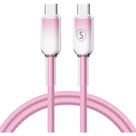 Cable USB-C a USB-C de la serie Sign Dynamic, 60 W, 1 m, rosa