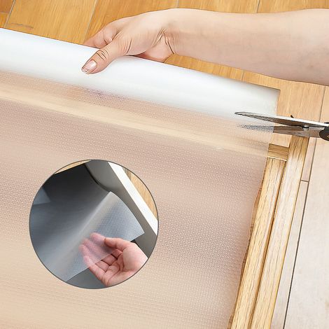 Randaco 3x Tapis pour tiroirs, tapis antidérapant, tapis pour armoires, découpable, EVA, étagères, armoires, imperméable, transparent