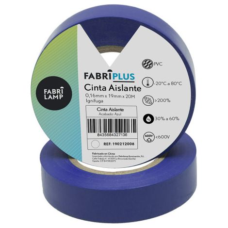 Blaues PVC Isolierband 19mmx20m für Elektriker flexibel und langlebig