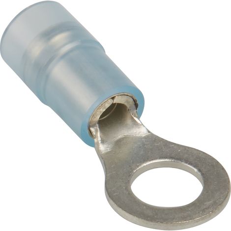 Cosses à œillet RS PRO, Isolé, Bleu, 2.5mm², M5 (10), 9.5mm (1/3)