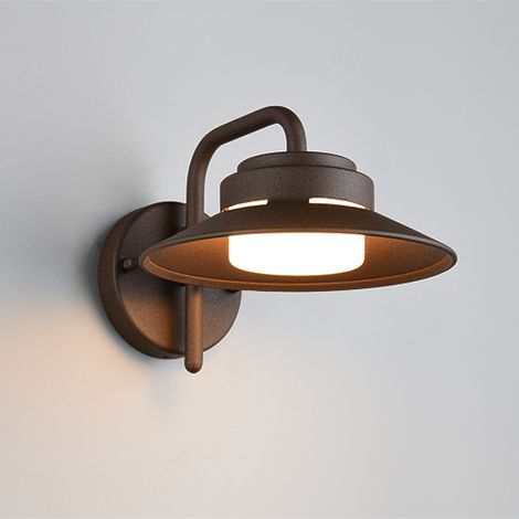 Lampe écurière moderne Atrato Brun rouille - 218260124
