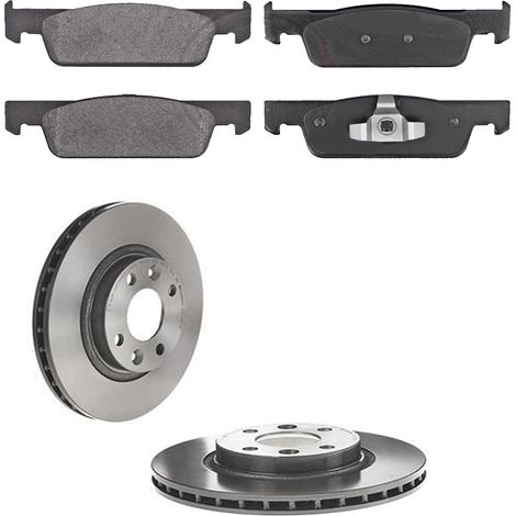 KIT FRENI ANTERIORI compatibile con RENAULT TWINGO III (BCM) - DISCHI + PASTIGLIE OEM: P 68 059 / 18316 /SOSTITUZIONE DIRETTA/BASSA POLVERE/SILENZIOSO (1/5)