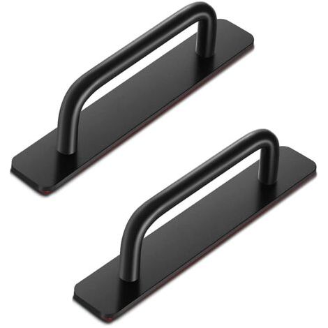 MANIJAS PARA CAJONES AUTOADHESIVAS INSTANTÁNEAS: 2 Griffe für Schubladen de aleación de aluminio con manija de puerta autoadhesiva für gabinetes de Küche, Schubladen, ventanas, gabinetes corrediz (1/5)