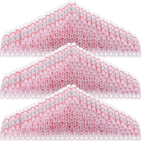 300 Stück Lötverbinder, Schrumpfschlauch-Stoßverbinder, isolierte elektrische Spleißklemmen (rot, 22-18 AWG) (1/5)