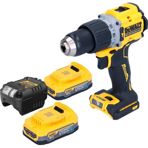 DeWalt DCD 805 E2 Perceuse-visseuse à percussion sans fil 18 V 90 Nm Brushless + 2x Powerstack batterie 1,7 Ah + chargeur (1/5)