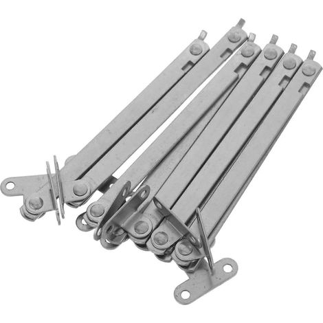 Homoyoyo Lot de 6 charnières de support pliables robustes en fer pour couvercle de meuble (1/5)