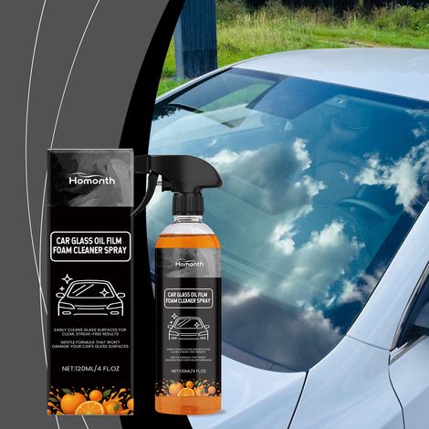Autofenster-Ölfilm-Reinigungsspray, zum Entfernen, Reinigen und Aufhellen von Autofenstern – 120 ml -- DE (1/5)