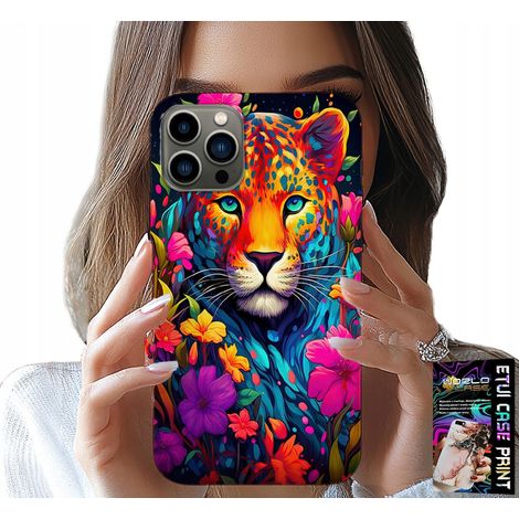 Hülle für iPhone 11 Pro – florales Tigermuster + Folie (1/5)