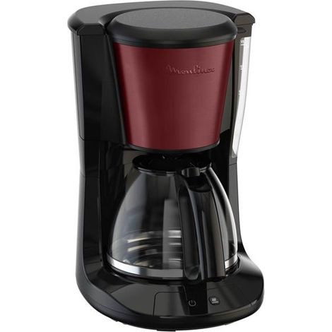 Moulinex Subito FG5S05E0 Filterkaffeemaschine Schwarz und Bordeauxrot