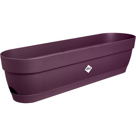 Elho Vibia Campana Balconnière 70 - Violet - L 69 x B 18.2 x H 17 cm - Balcon - 100% recyclé (1/2)