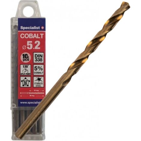 Foret en métal Specialist Cobalt 5 2x86 mm 10 unités