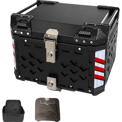 Motorrad Heckablagebox, Doppelschloss-System, Wasserdichtes Design, 45L (1/2)