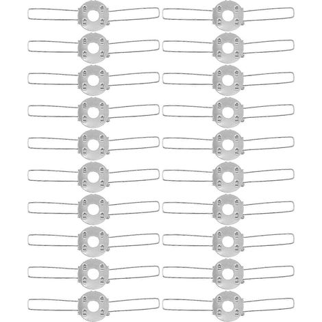 Lot de 20 clips à ressort pour abat-jour de lampe de table. (1/4)