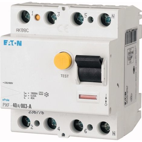 EATON 236778 FI DE DISJONCTEUR 4 PÔLES 40 A 300 MA PXF 40/4/0,3 A (1/3)