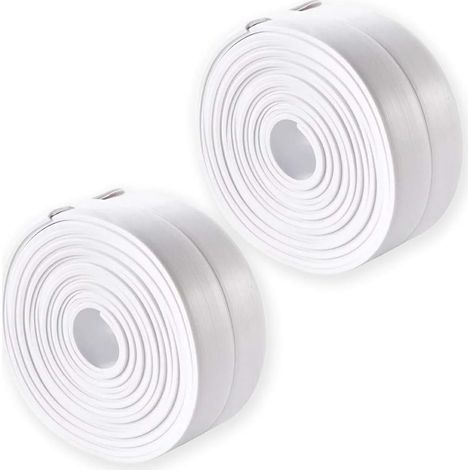 JSSEVN - Packs of Waterproof Sealing Tape (3.2m3.8cm), Self-Adhesive, Waterproof and Mildew Resistant, Bathroom Sealant, Sealing Tool for Kitchen Edge Protection (1/5)