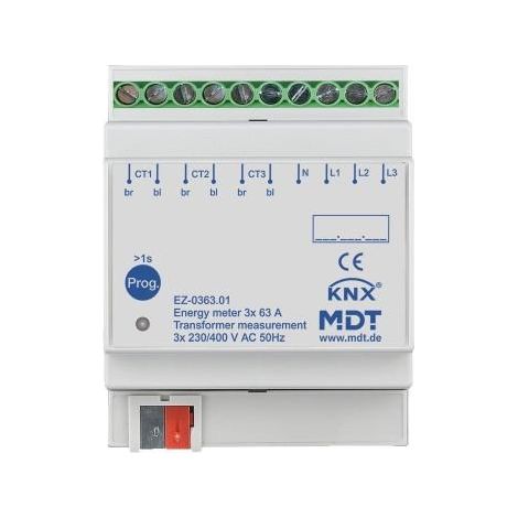 Contador de energía mdt triple 230 400 V corriente 63 A
