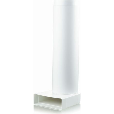 Tube plat 150 mm pour conduit de ventilation chicane avec tube
