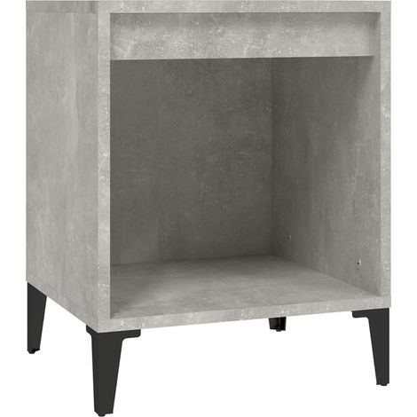 Maison Exclusive - Comodino Grigio Cemento 40x35x50 cm