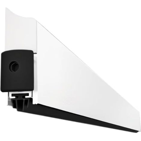 Automatische Türbodendichtung – 1 Stück – Weiß eloxiertes Aluminium – Wärme- und Schalldämmung – Für Innentüren – Länge 930 mm (1/5)