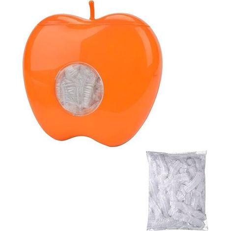 1 boîte de rangement, forme pomme, film plastique étirable, 100 unités, décoratif cuisine intérieure (1/4)