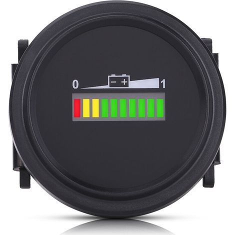 Jauge de Batterie LED pour Voiturette de Golf - Compatible 12V/24V/36V/48V/72V (1/5)
