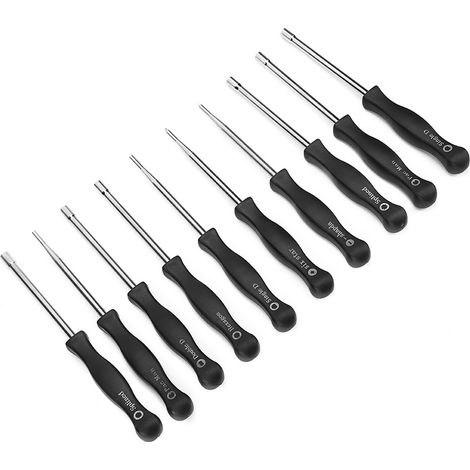 Kit de 10 outils de réglage manuel pour carburateur, tournevis, acier inoxydable et plastique technique (1/5)