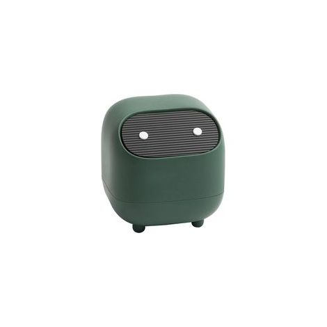 Petite poubelle mignonne poubelle de bureau ninja avec couvercle poubelle de voiture poubelle domestique poubelle de bureau (poubelle verte) (1/5)