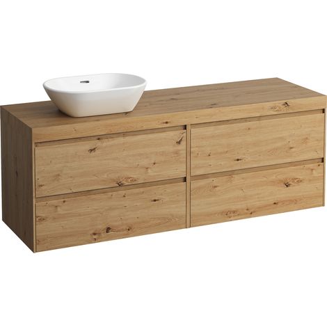 LAUFEN LANI encimera de lavabo roble silvestre incl. mueble bajo,