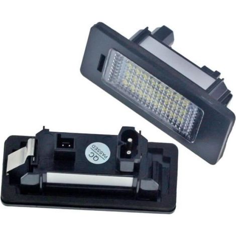 Éclairage Plaque Immatriculation - 24 LED SMD Blanc 6000K - Pour BMW E39 E90 E91 E92 E93 E60 E61 E70 E71 - 2 Pièces (1/4)