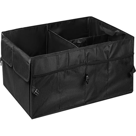 Multifunktionale, faltbare und wasserdichte Kofferraum-Organizer-Box – Aufbewahrungsbox für SUVs, LKWs und Camping mit mehreren Fächern, verstellbar (1/5)