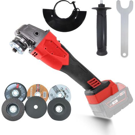 Milwaukee 18V Akku-Winkelschleifer. 12000 U/min. bürstenloser Motor. mit 6 x 125 mm Schleifscheiben zum Trennen. Schleifen und Polieren. ohne Akku und Werkzeug (1/5)