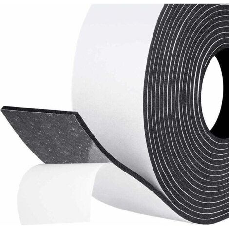 Joint Adhésif en Bande d'Isolation Phonique pour Fenêtre Porte Garage Douche 50mm x 3mm x 5 m Joint Anti froid en Caoutchouc Anticho (1/4)
