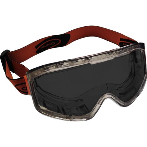 Vollsichtschutzbrille schwarz getönt, für Brillenträger