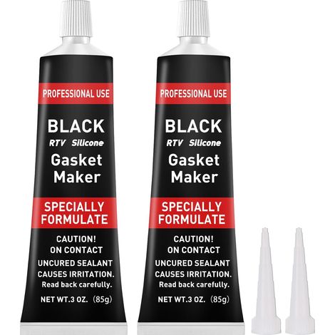 Mastic d'étanchéité pour moteur, joint de culasse en silicone (noir, 170 g) (1/5)