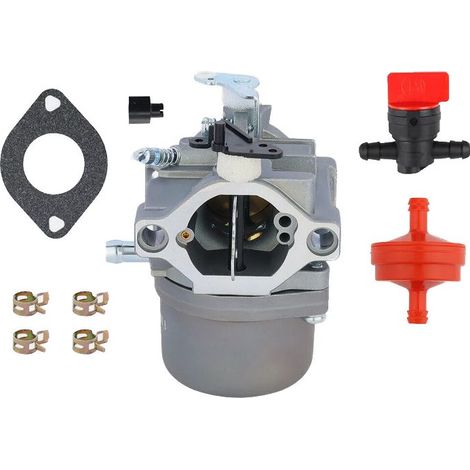 1 carburateur, compatible Briggs & Stratton 494502/495706/496592/28B702/28M707, modèle LMT-5-4993/LMT-165/LMT-166, pour moteurs thermiques de tondeuses et groupes électrogènes (1/5)