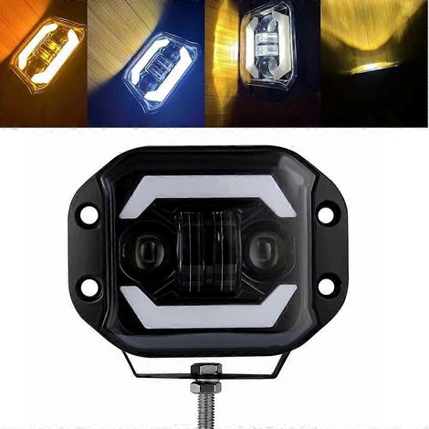 Barre lumineuse LED encastrée de 5 pouces H4 pour phares de travail tout-terrain 4x4, quad, Nissan, Lada JK, TJ et voiture (12 V/24 V), feu antibrouillard LED (1 pièce) (1/5)
