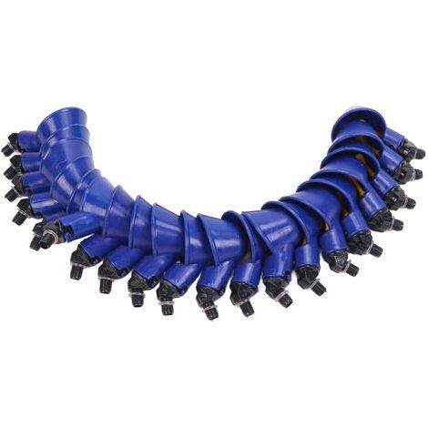 20 bebederos automáticos para aves de corral (palomas, codornices, pollos, pavos, gansos) - Color azul (1/5)