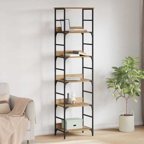 vidaXL Étagère Chêne artisanal 50 x 33 x 188,5 cm Bois d'ingénierie
