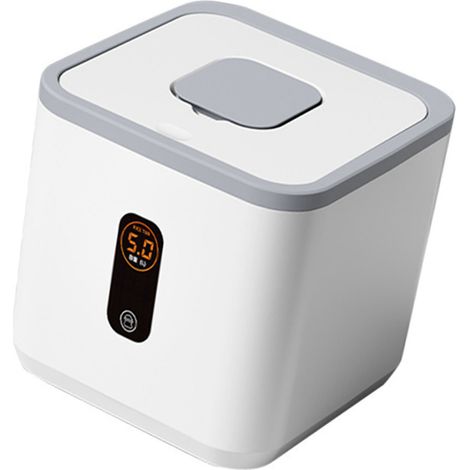 Conteneur de Riz Économique "Deluxe Food" Modèle FR-500 - Distributeur de Riz pour Cuisine Compact, Seau Stockage Hermétique 1pc Blanc PS (1/5)