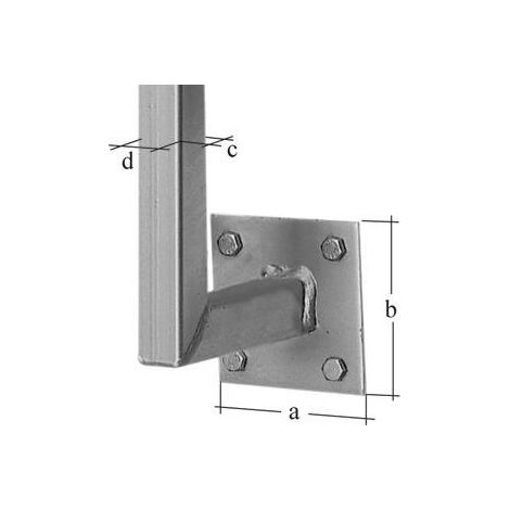 Alberts Geländerpfosten universal mit 120 mm Abstand - 115 cm lang, 30 x 30 mm