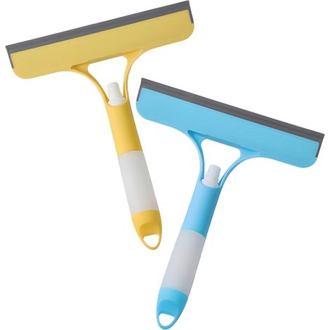 2 raclettes lave-vitres, PP/TPR, pulvérisateur, pour miroirs (1/5)