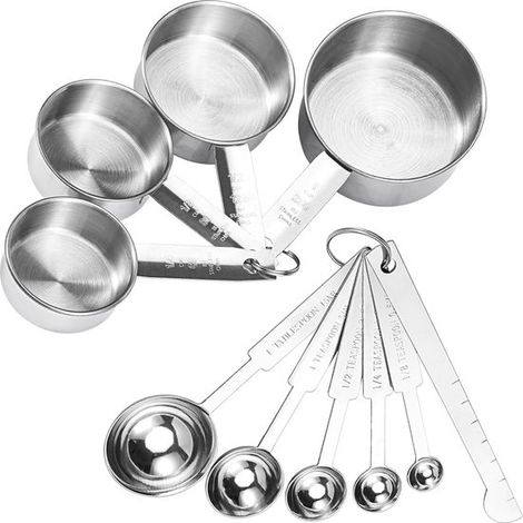 Set da cucina per misurare e mescolare: set da 10 pezzi con misurini e spatole. (1/5)
