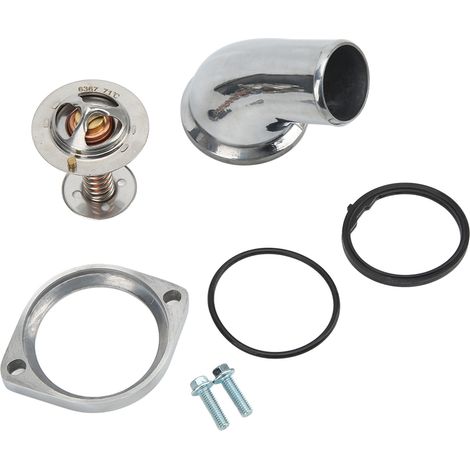 45-Grad-Wasserstutzengehäuse mit Thermostat 9091603046 Ersatz für LS LS1 LS2 LS7 Chrom.