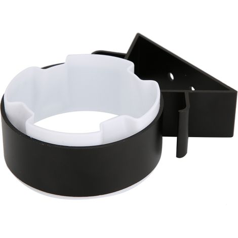 Haartrockner-Ablagefach aus Aluminium, lochfreier Gebläse-Organizer, leichtes Hardware-Zubehör (9482BS Mattschwarzer Gebläse-Organizer) (1/5)