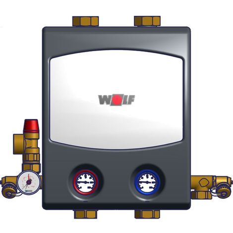 Wolf Pumpengruppe Heizkreis mit HE-Pumpe EEi0,23, CGB(-2)-75/100, 2075108 (1/2)