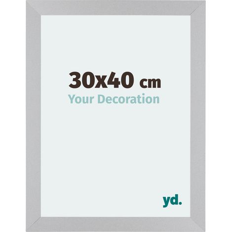 Cadre Puzzle 30x40 cm - Argent Mat - MDF - Mura. (1/5)