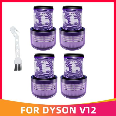 (4 pièces) Filtres de rechange V12 compatibles avec les aspirateurs Dy-son V12 Slim/Detect Slim, Dy-son SV20, SV26, SV30, SV34, SV35 et SV46 (filtre HEPA). (1/4)