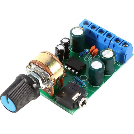 Module amplificateur audio stéréo 2 canaux TDA2822M 1,8-12 V CC avec entrée auxiliaire 3,5 mm (1/5)